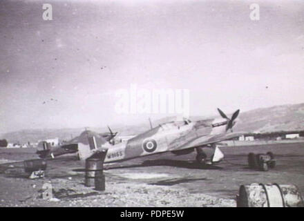 6 451 Squadron RAAF Hurrikan Libanon 1942 AWM P 00869.014 Stockfoto