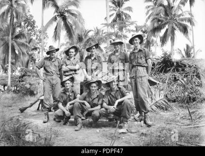 17 Australische 2-7 th Inf Bn New Guinea August 1945 (AWM Bild 095449) Stockfoto