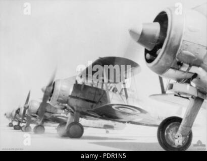 52 Gloster Gladiator 3 Sqn RAAF Ägypten 1940 Stockfoto