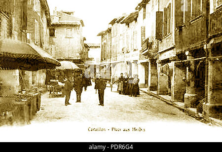 97 Cavaillon La Place aux Herbes Stockfoto