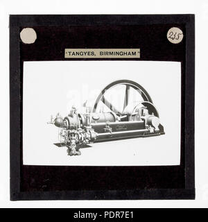 77 Laterne Folie - Tangyes Ltd, Gasmotor, um 1910 Stockfoto