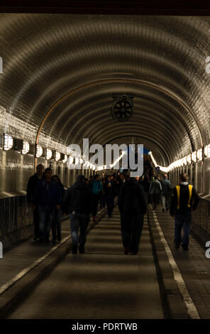 Alter Elbtunnel, Hamburg, Deutschland Stockfoto