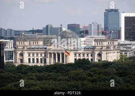 Ansicht von der Siegessäule Richtung Osten. Stockfoto