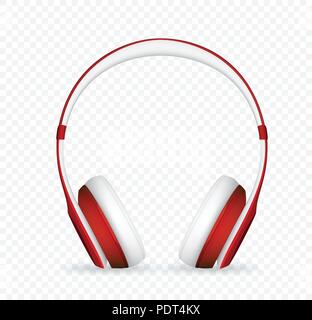 Vektor realistische Kopfhörer für Element Werbung Music Festival. Stock Vektor