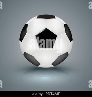 Realistische Fußball. Vector Illustration. Stock Vektor