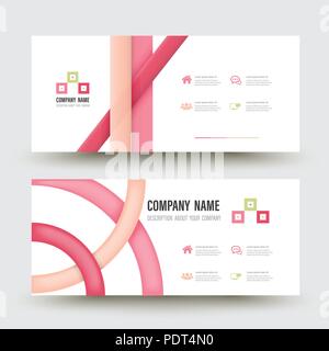 Satz von Banner vorlagen. Moderne abstract Vector Illustration Stock Vektor