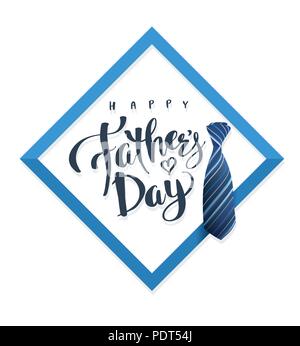 Happy Vatertag gruss Kalligraphie Karte. Vector Illustration. Stock Vektor