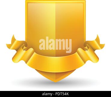 Luxus gold Abzeichen Vector Illustration. Stock Vektor