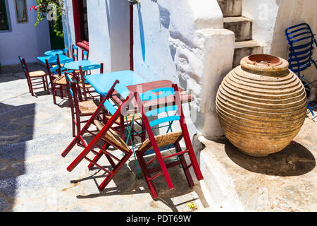 Alten Straßen von Griechenland, Insel Naxos. Stockfoto