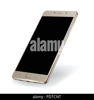 Smartphone mockup. Einfach Bild in Bild Smartphone mit glänzenden Schicht. Vector Illustration für Druck und Web-Elements, Spiel und Anwendung mo Stock Vektor