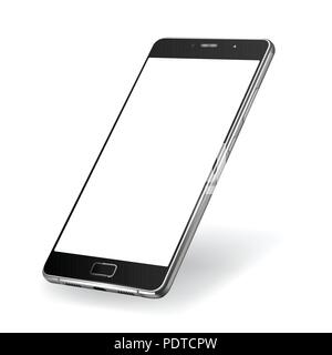 Smartphone mockup. Einfach Bild in Bild Smartphone mit glänzenden Schicht. Vector Illustration für Druck und Web-Elements, Spiel und Anwendung mo Stock Vektor