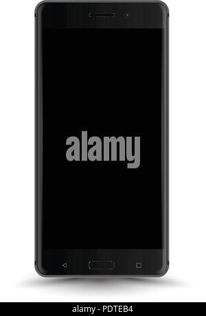 Realistische smartphone Mockup einfach Bild in-Smartphone. Vector Illustration Handy isoliert. Stock Vektor
