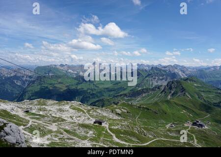 Während der Ferien im Allgäu Nebelhorn Oberstdorf genommen Stockfoto