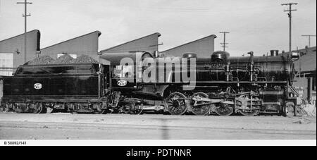 195 South australische Eisenbahnen 709, Mile End, South Australia, 1952 Stockfoto