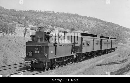 195 South australische Eisenbahnen F 242, Clapham, South Australia, 1952 Stockfoto