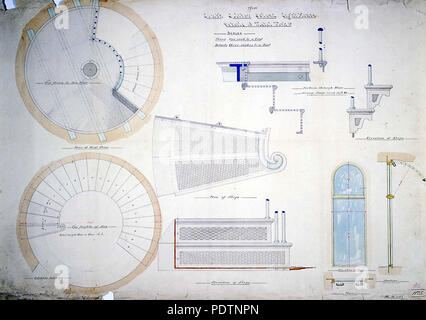 195 South einsame Insel, Licht, Details von Metall arbeiten, 1878 Stockfoto