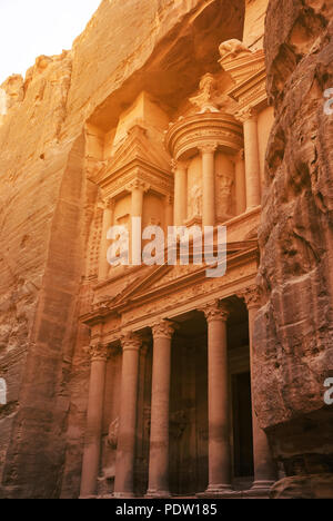 Al Khazneh, das Finanzministerium in Petra, Jordanien Stockfoto