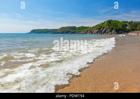 Caswell Bay, Gower, Wales, Großbritannien Stockfoto
