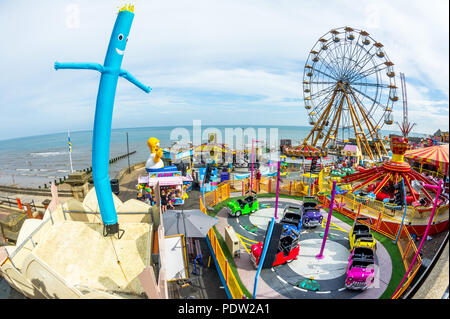 Messegelände in der Küstenstadt Bridlington, Yorkshire. Stockfoto