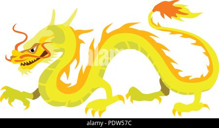 Vektorbild Des Chinesischen Drachen Stock Vektor