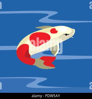 Koi-Karpfen Stock Vektor