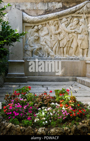 Kriegerdenkmal, Barjols, Var, Frankreich Stockfoto