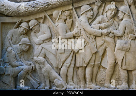 Kriegerdenkmal, Barjols, Var, Frankreich Stockfoto