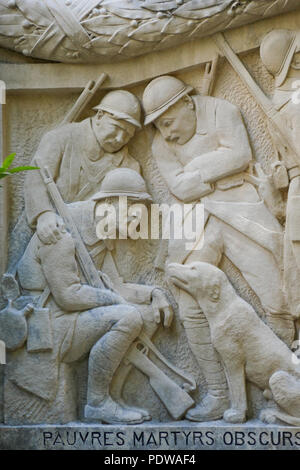 Kriegerdenkmal, Barjols, Var, Frankreich Stockfoto