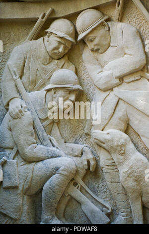 Kriegerdenkmal, Barjols, Var, Frankreich Stockfoto