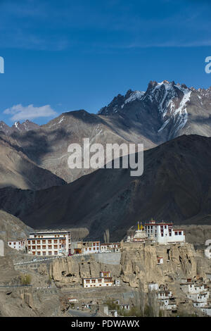 Panoramablick von Lamayuru Kloster in Ladakh Stockfoto