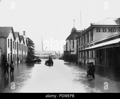 221 StateLibQld 1 137699 Brisbane Flut, 1893 Stockfoto