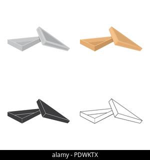 Box, Verpackung, Papier und andere Symbol im Comic-stil. Shell, Rahmen, Fall, Icons in der Sammlung. Stock Vektor