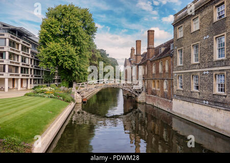 Mathematische Brücke in Cambridge, England Stockfoto