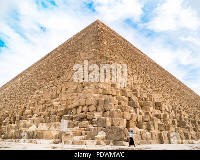 Die großen Pyramiden in Gizeh, Kairo, Ägypten Stockfoto