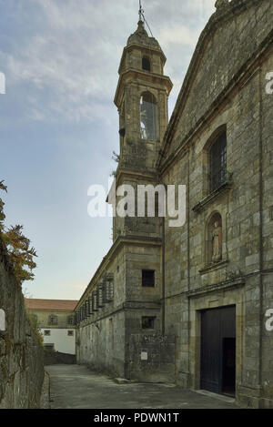 Kirche und Kloster Santa Clara (die beiliegende) - Tui, Pontevedra, Galizien, Spanien, Europa Stockfoto