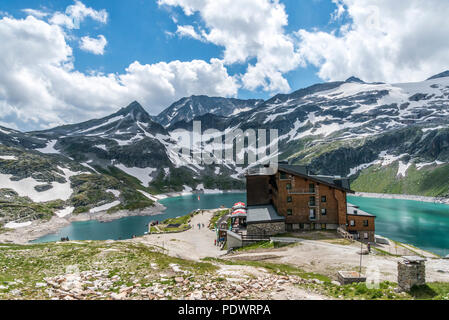 Rudolfs Hütte Berg Hotel in der granats Gruppe von Bergen in der Nähe von Zell am See in Österreich Stockfoto