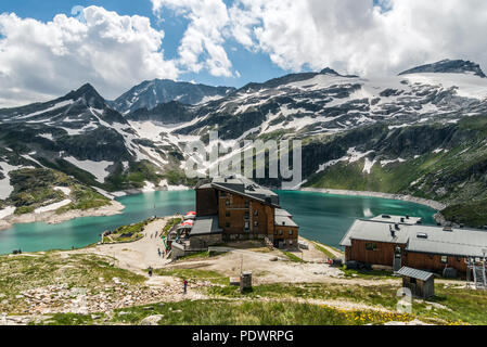 Rudolfs Hütte Berg Hotel in der granats Gruppe von Bergen in der Nähe von Zell am See in Österreich Stockfoto