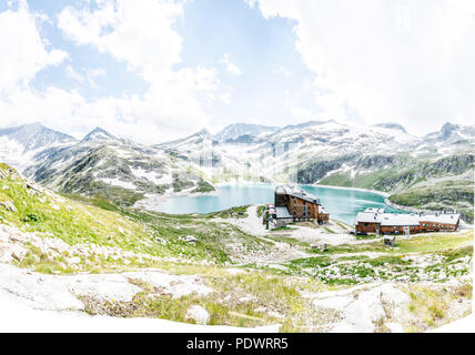 Rudolfs Hütte Berg Hotel in der granats Gruppe von Bergen in der Nähe von Zell am See in Österreich Stockfoto