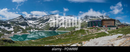 Rudolfs Hütte Berg Hotel in der granats Gruppe von Bergen in der Nähe von Zell am See in Österreich Stockfoto