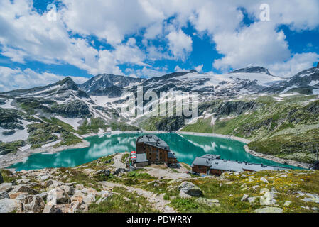 Rudolfs Hütte Berg Hotel in der granats Gruppe von Bergen in der Nähe von Zell am See in Österreich Stockfoto