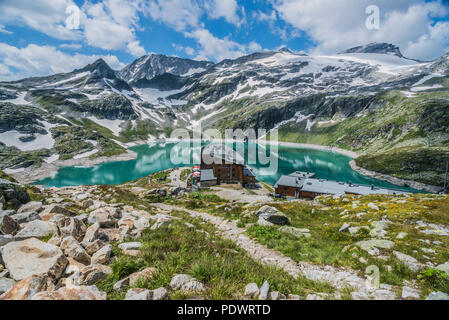 Rudolfs Hütte Berg Hotel in der granats Gruppe von Bergen in der Nähe von Zell am See in Österreich Stockfoto