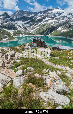 Rudolfs Hütte Berg Hotel in der granats Gruppe von Bergen in der Nähe von Zell am See in Österreich Stockfoto