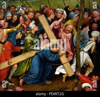 Das Kreuz Christi 1490/1510 Hieronymus Bosch (Jheronimus van Aken) Ca. 1450 - 1516) Niederlande Die Niederlande (frühen niederländischen Maler. ) Stockfoto