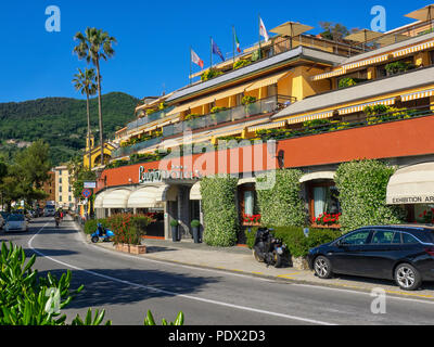 SANTA MARGHERITA LIGURE, ITALIEN - 19. MAI 2018: Blick auf das Hotel Laurin Stockfoto