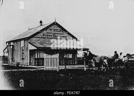 267 StateLibQld 1 47864 Riley Brüder, Winton Lager und Station Agenten und Auktionatoren, 1898 Stockfoto