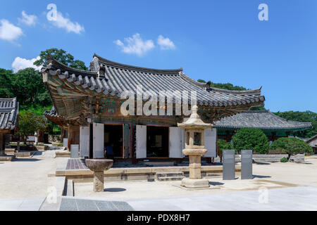 Yangsan, Südkorea - August 2, 2018: tongdosa Tempel in Yangsan City Stockfoto