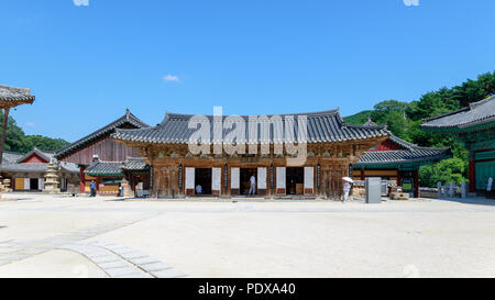 Yangsan, Südkorea - August 2, 2018: tongdosa Tempel in Yangsan City Stockfoto