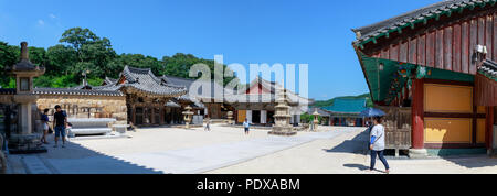 Yangsan, Südkorea - August 2, 2018: tongdosa Tempel in Yangsan City Stockfoto