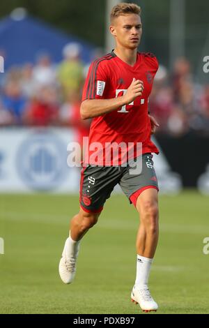 Rottach Egern, Deutschland. 02 Aug, 2018. firo: 02.08.2018, Fuvuball, 1.Bundesliga, Saison 2018/2019, FC Bayern München, München, Trainingslager in Rottach-Egern, Joshua Kimmich (FC Bayern) | Verwendung der weltweiten Kredit: dpa/Alamy leben Nachrichten Stockfoto