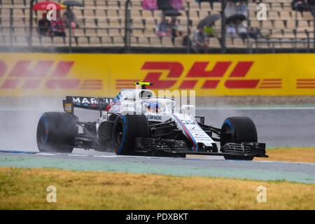 Hockenheim, Deutschland. 21. Juli 2018. firo 21.07.2018, Formel 1, Motorsport, Formel 1-Saison 2018: Hockenheim Grand Prix von Deutschland, Sergei SIROTKIN, Williams Martini Racing, | Nutzung der weltweiten Kredit: dpa/Alamy leben Nachrichten Stockfoto